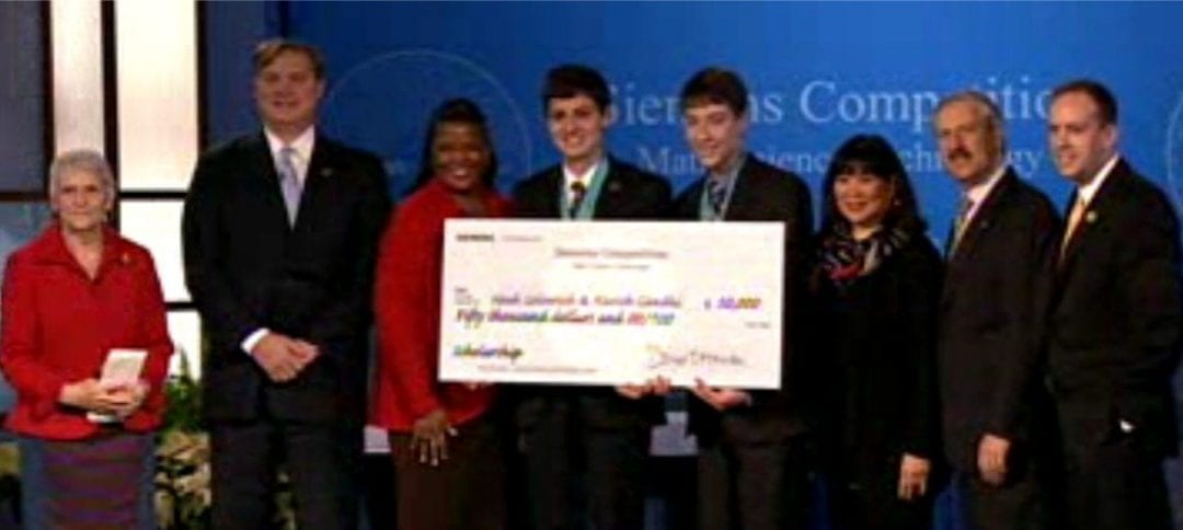NNHS junior Kavish Gandhi and Lexington teammate win prestigious Siemens STEM scholarship