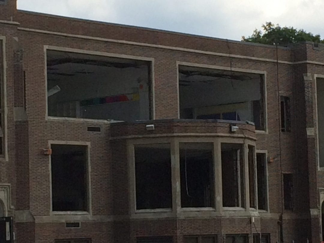 Angier demolition begins