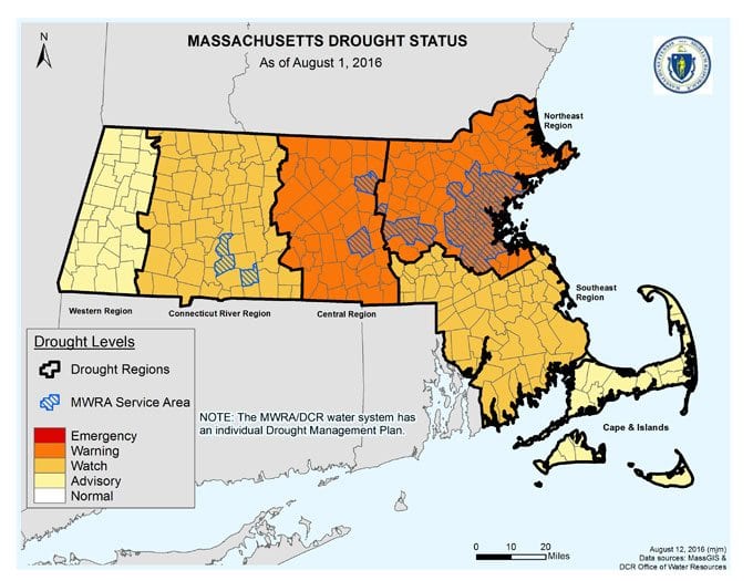 State calls for outdoor water limits, but no water ban in MWRA towns