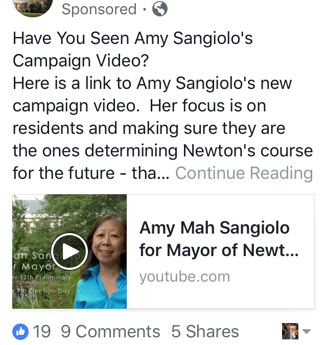 Does this Facebook ad constitute an illegal campaign donation? (Updated)