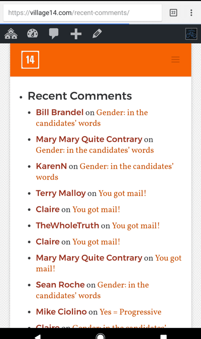 Follow comments on your phone