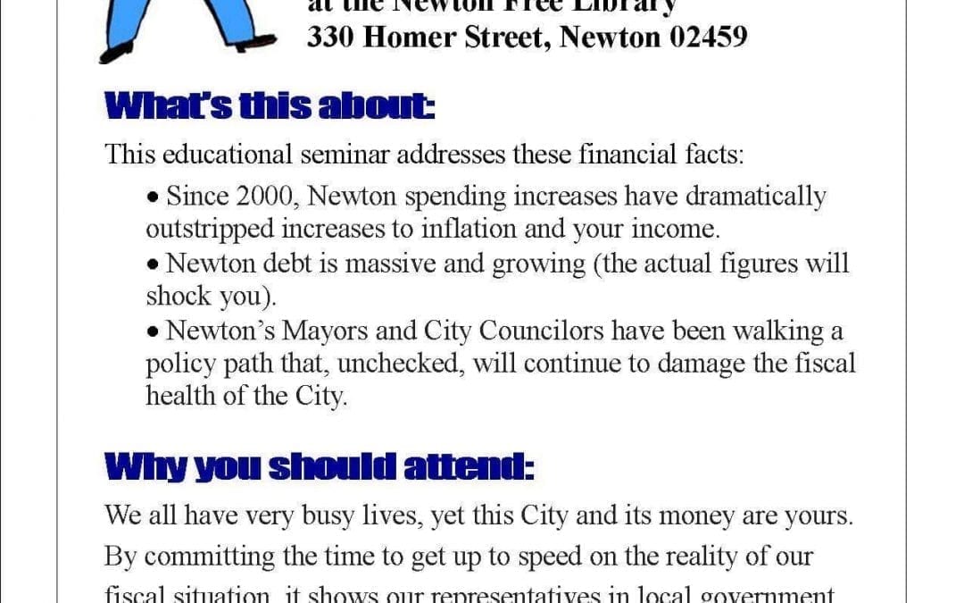 Newton Taxpayers’ look at city finances