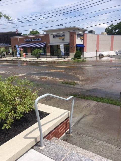 Needham Street closed due to water main break