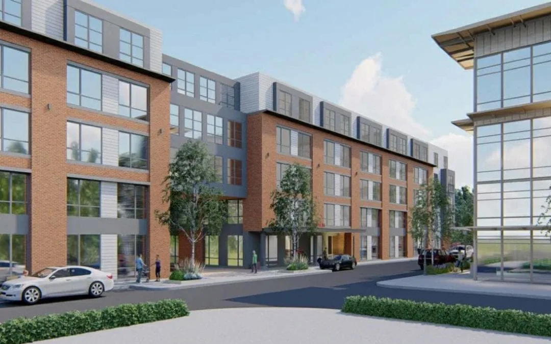 Mixed use project proposed along the Charles River in Nonantum