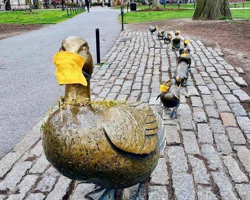 Setting an example in the Public Garden