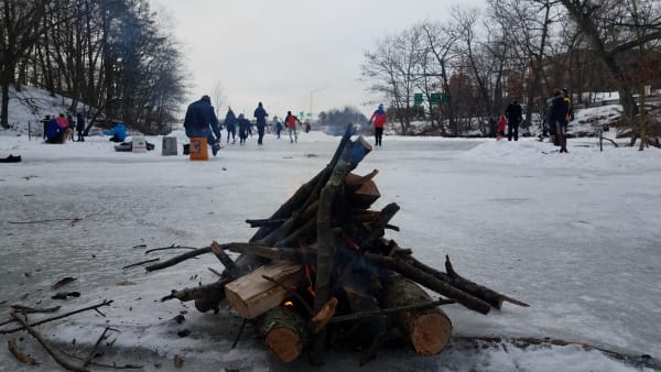 Perfect afternoon on the ice