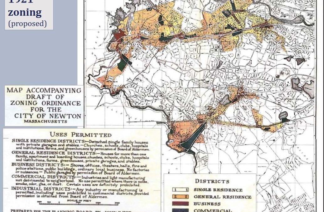 History of Newton zoning