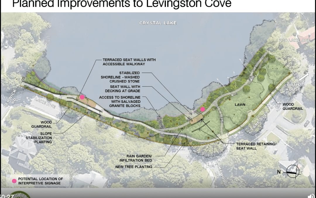Shoreline access at Crystal Lake