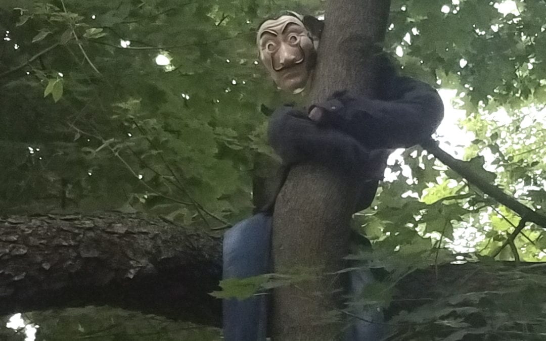 Famed artist spotted in Newton