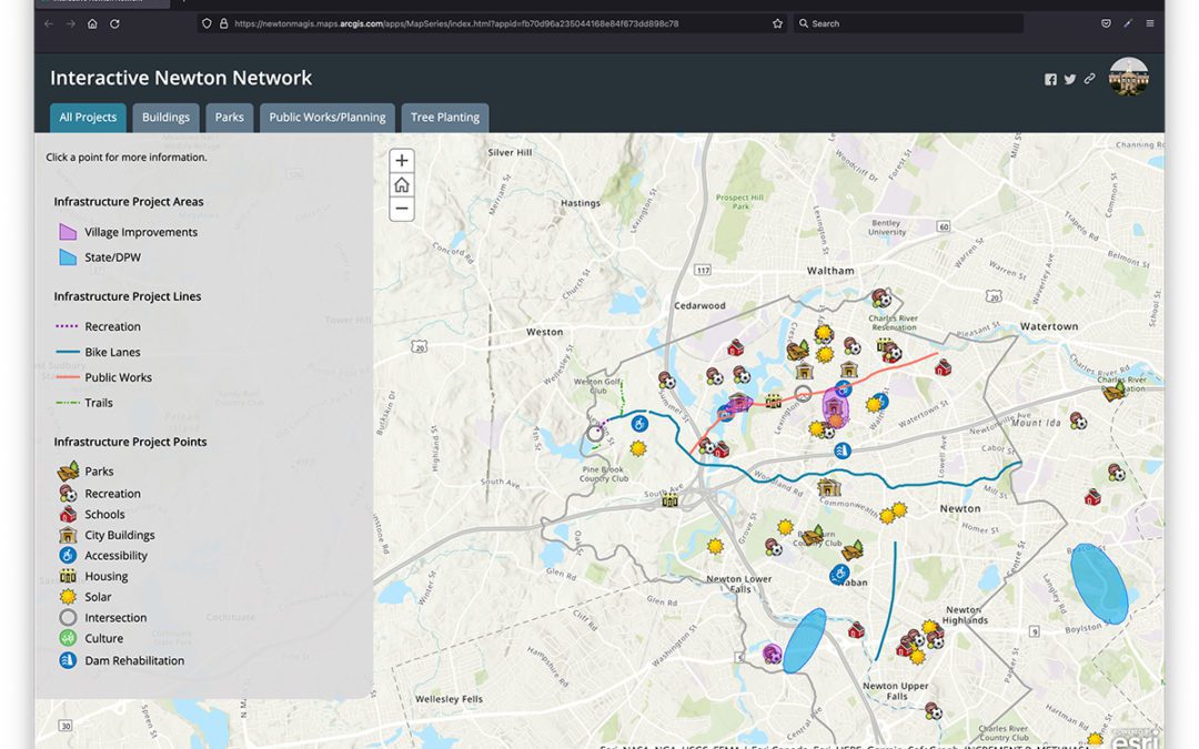 New interactive project maps
