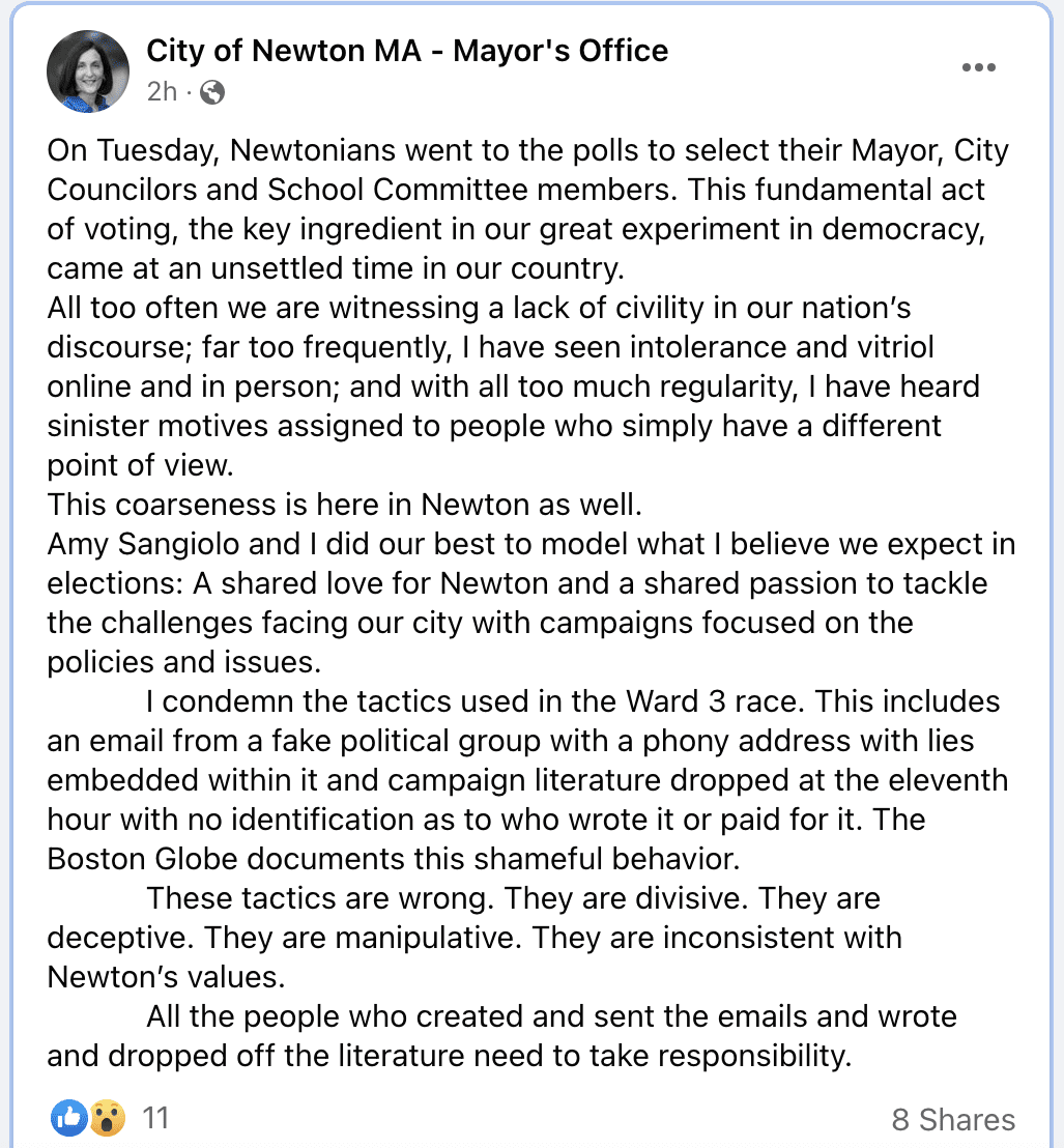 Mayor Fuller condemns Ward 3 tactics