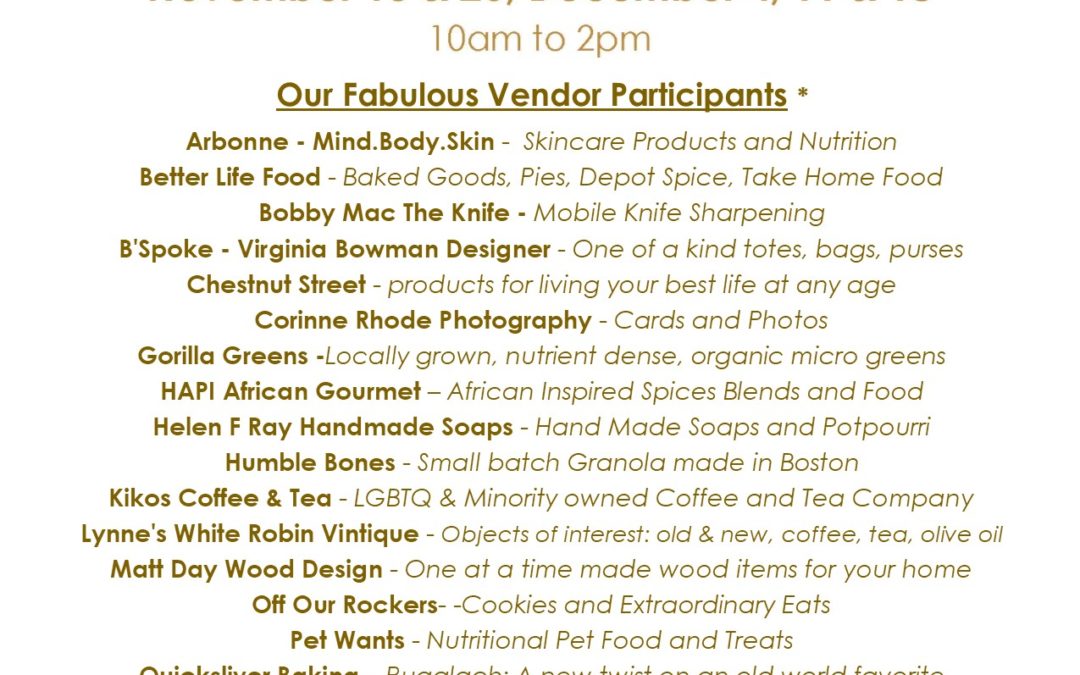 Pop-Up market returns to Dunn Gaherin’s parking lot today (Sat)