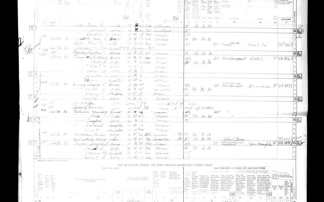 The 1950 Federal Census records are now public, and here are the ones for Newton