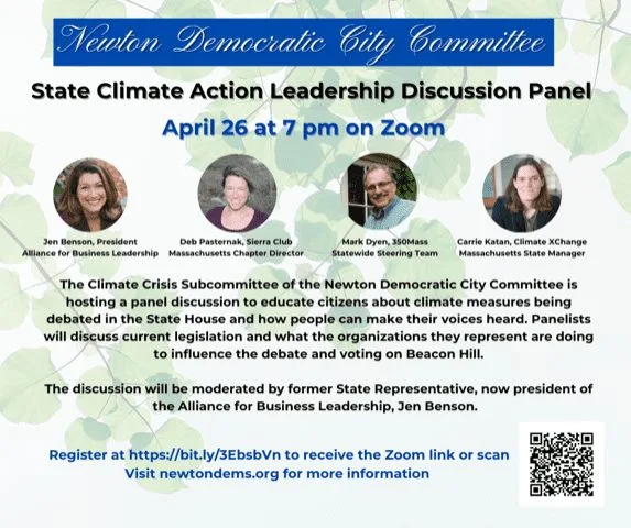State Climate Action Leadership Discussion Panel – TONIGHT -7PM