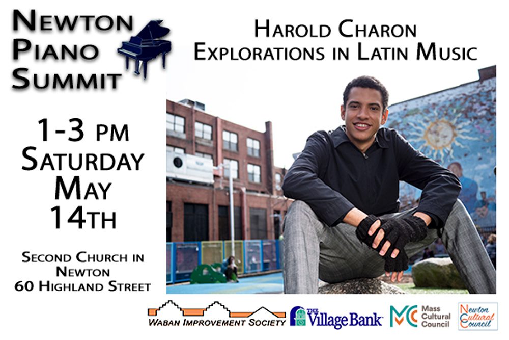 Piano Summit Continues – Harold Charon – Saturday – 1 – 3 p.m.  Second Church